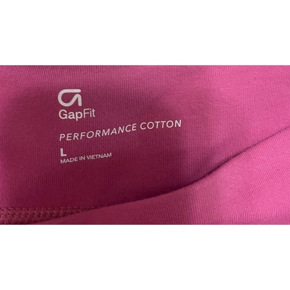 Gap Fit Athletic Leggings Gfast Womens Large Magenta Pink Criss Cross NWT - Picture 5 of 8